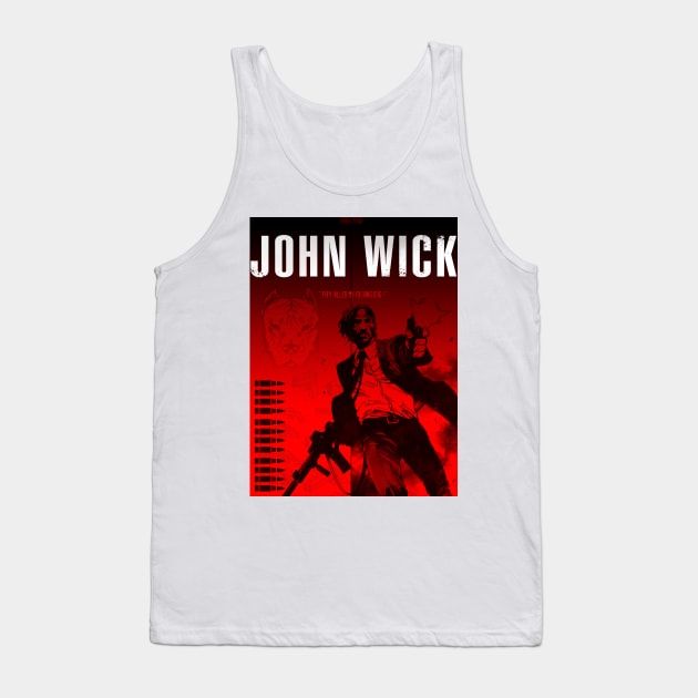 John wick minimalist artwork Tank Top by retromegahero